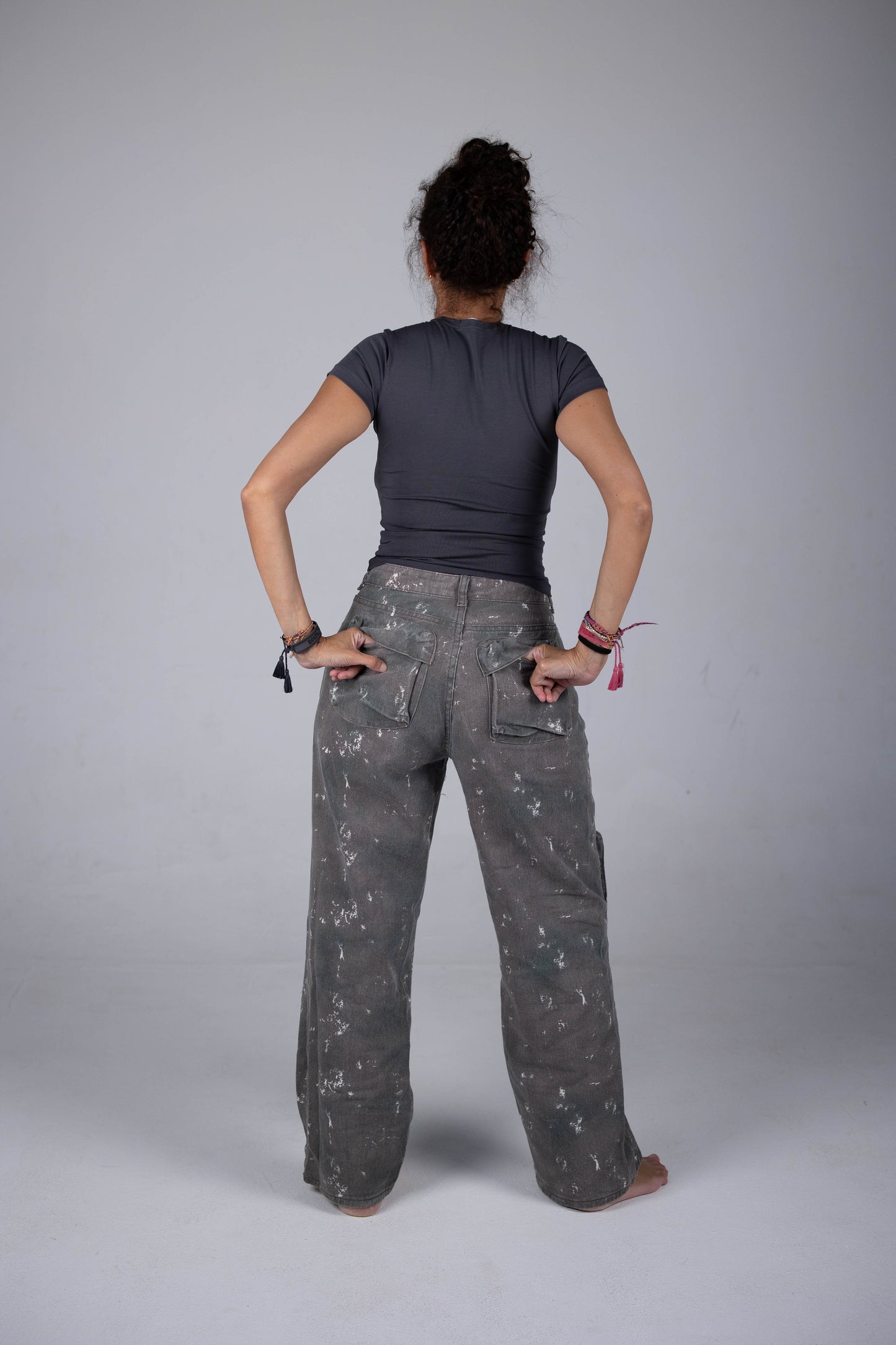 Charcoal Grey Contour Top