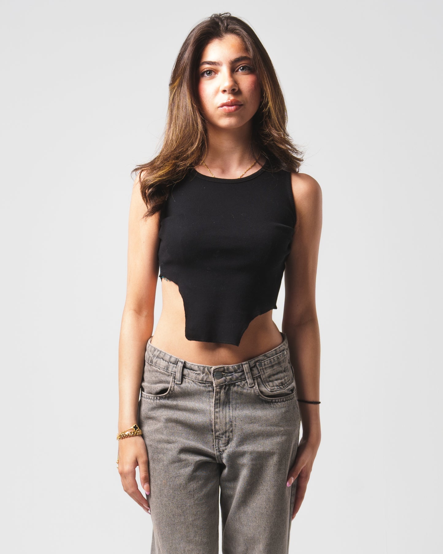 Black Cutout Top