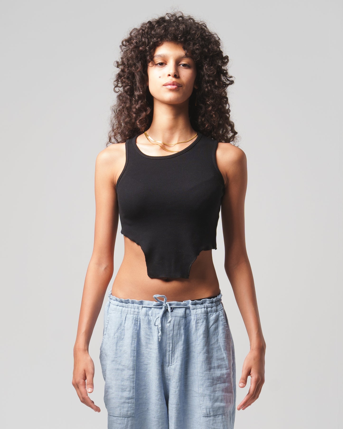 Black Cutout Top