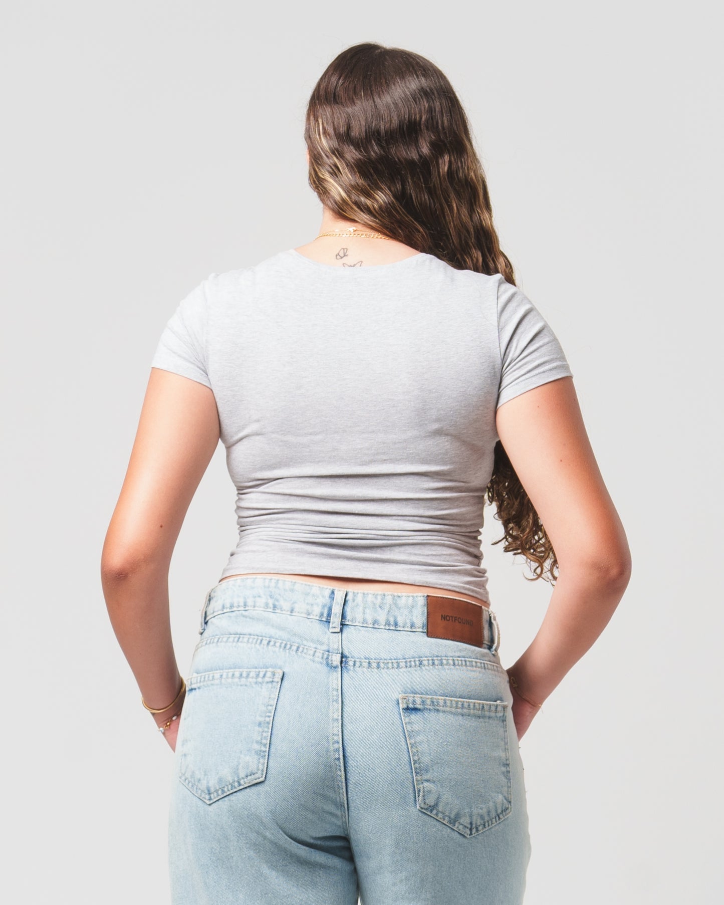 Light Grey Contour Top