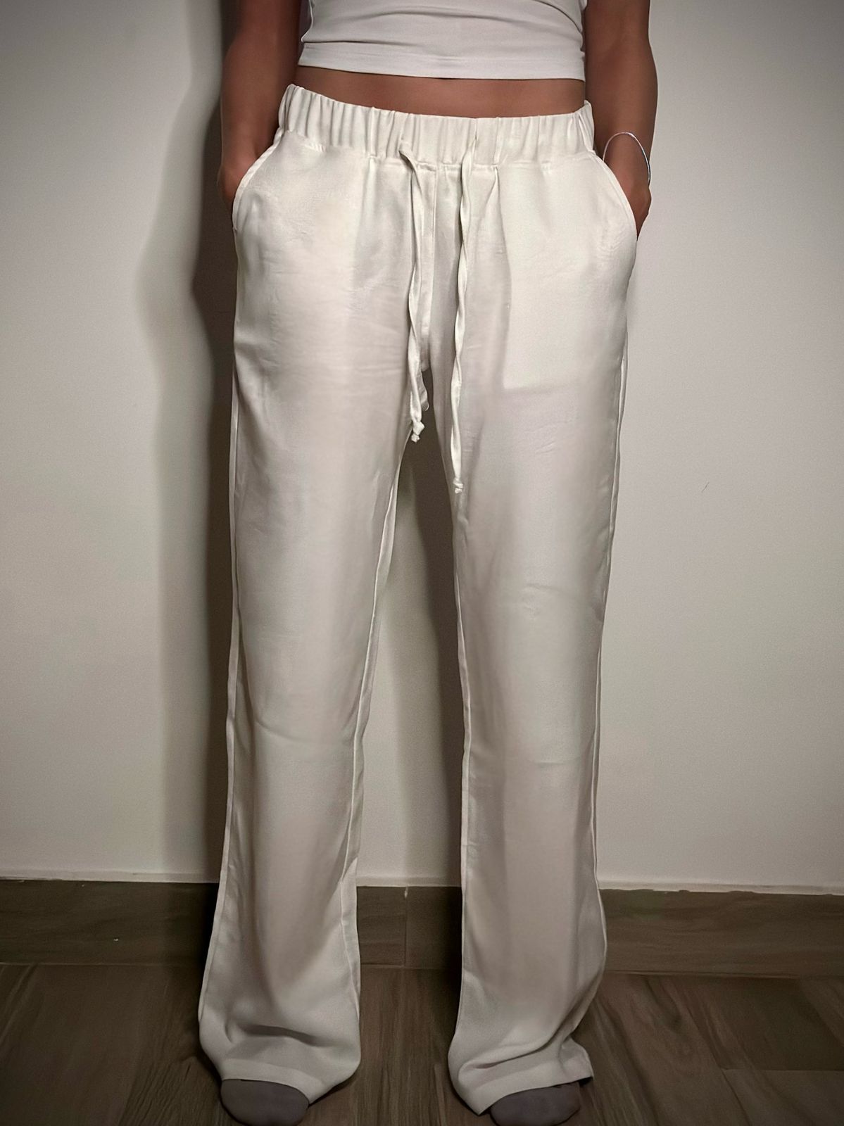 White Linen Pants (REGULAR FIT)