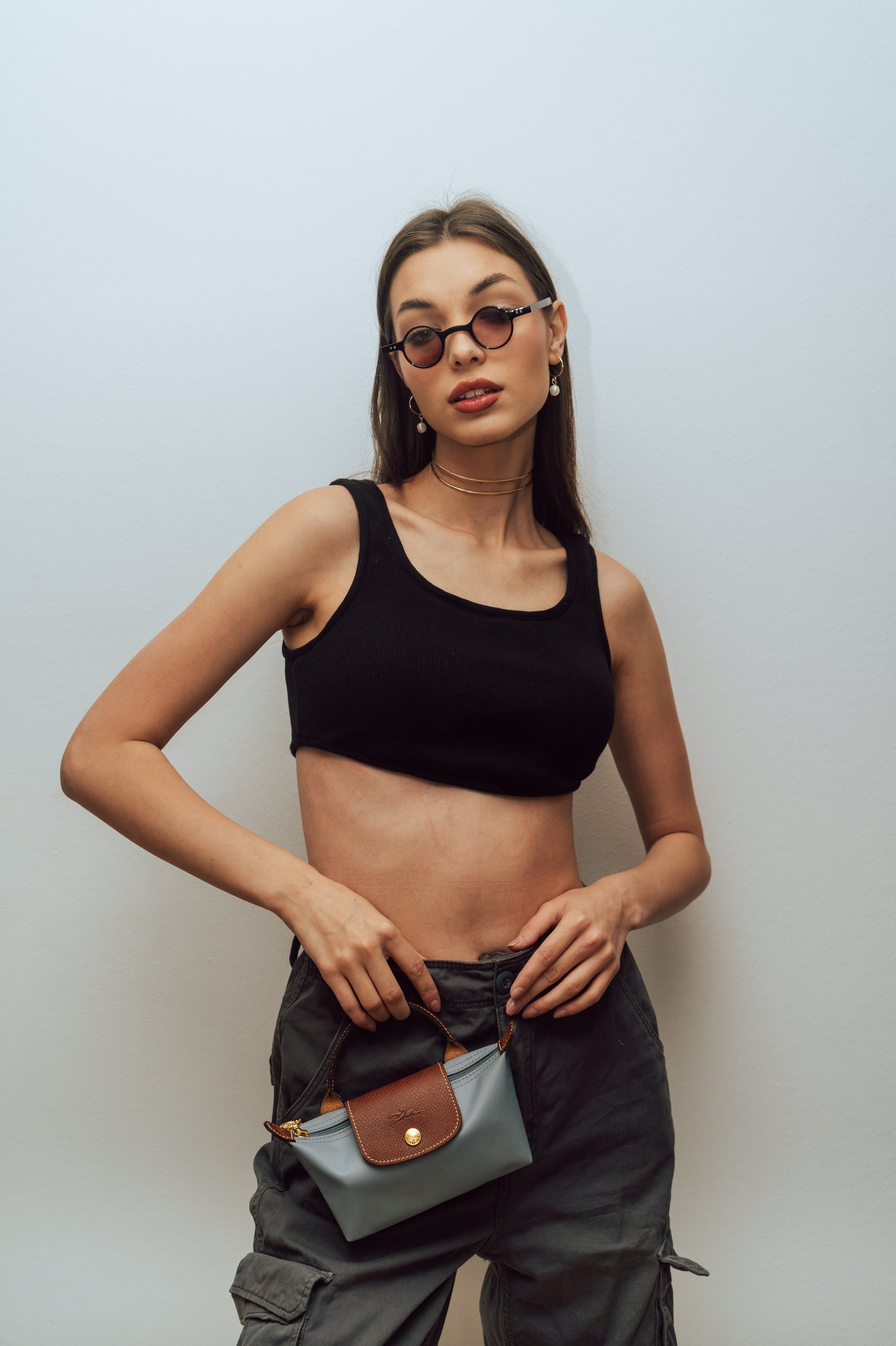 Black Curved Top