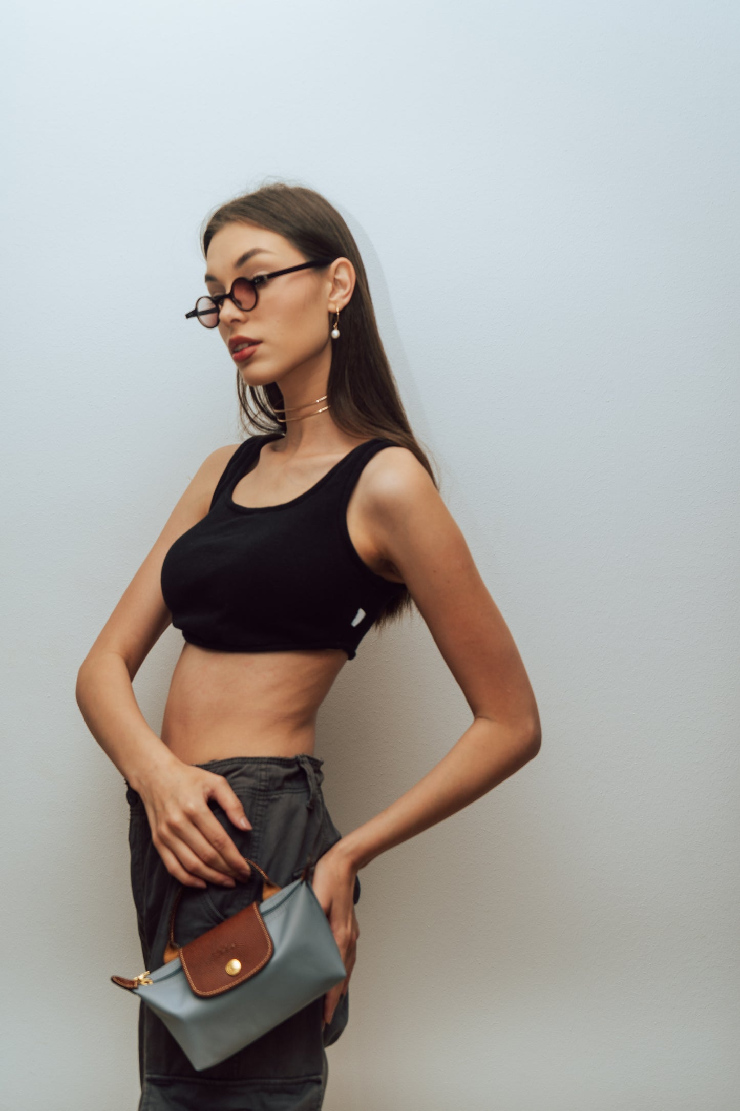Black Curved Top