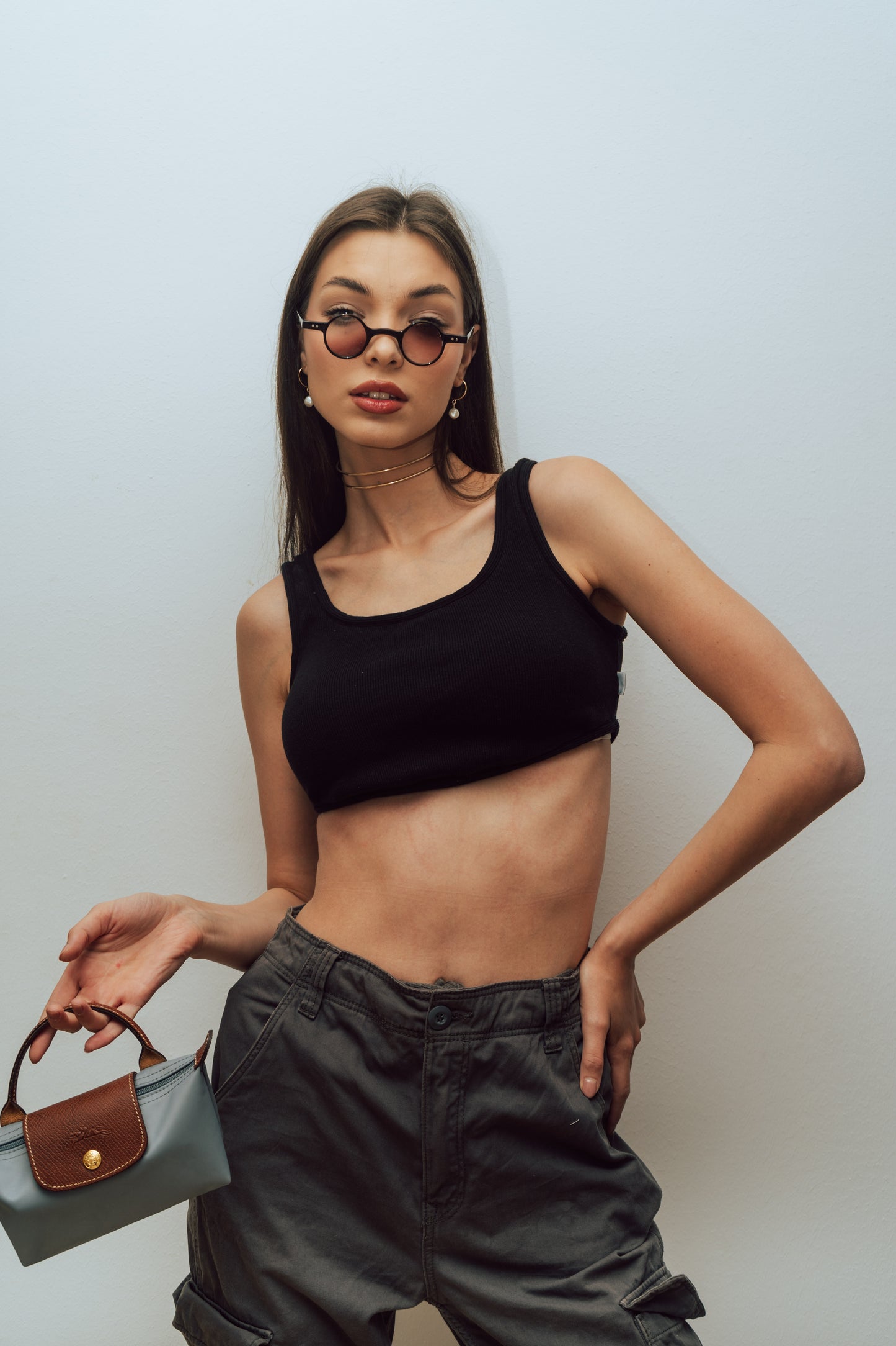 Black Curved Top
