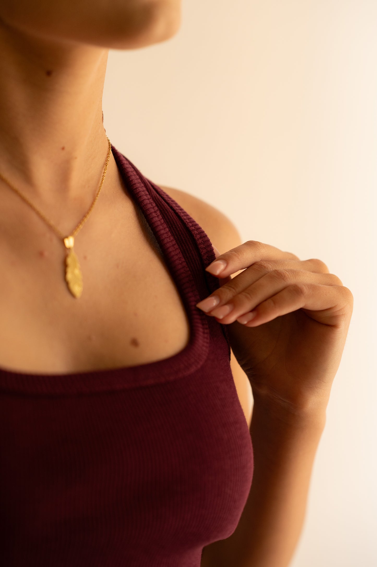 Pomegranate Ribbed Tank Top Square