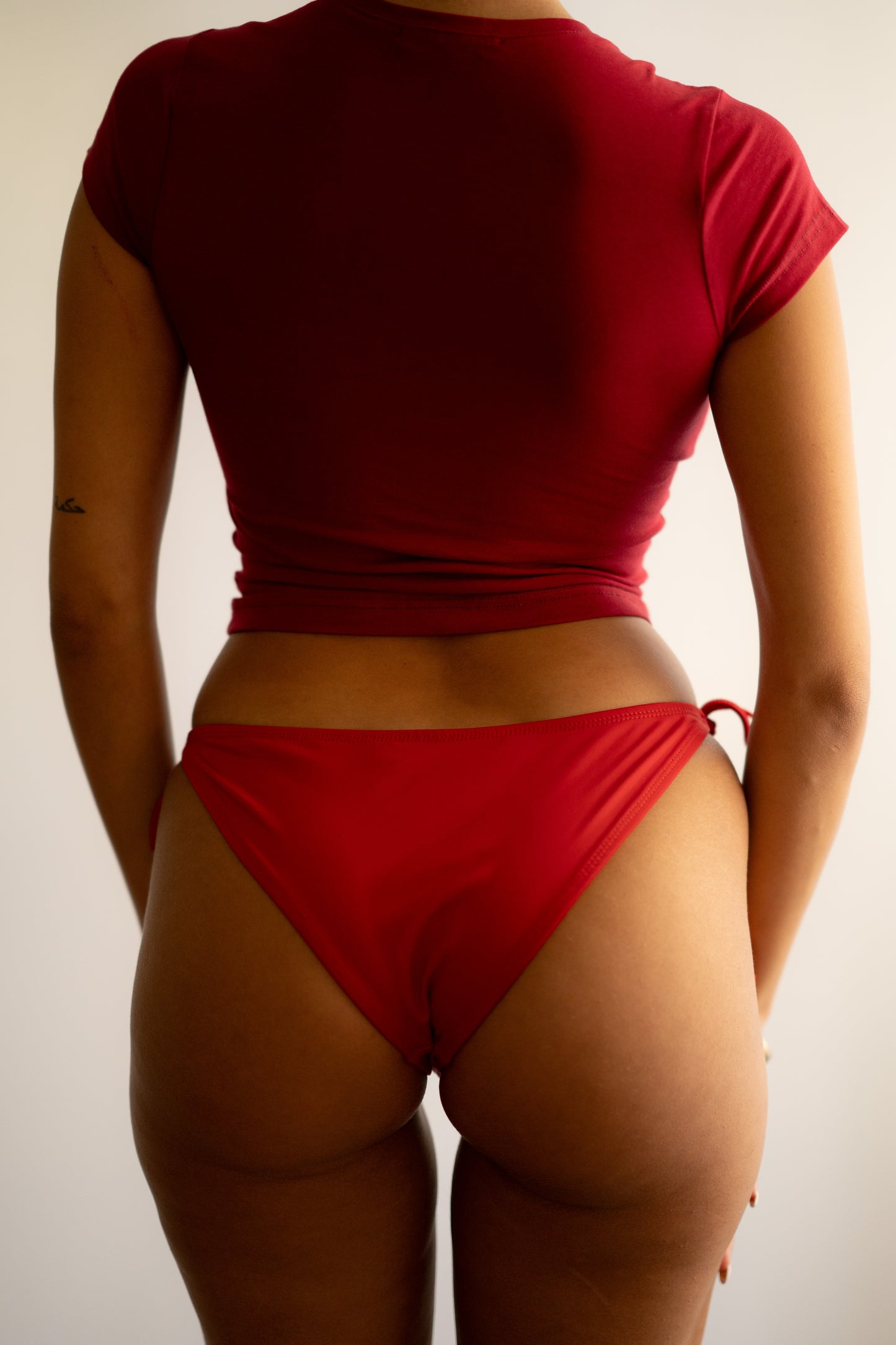 Burgundy Baby Tee