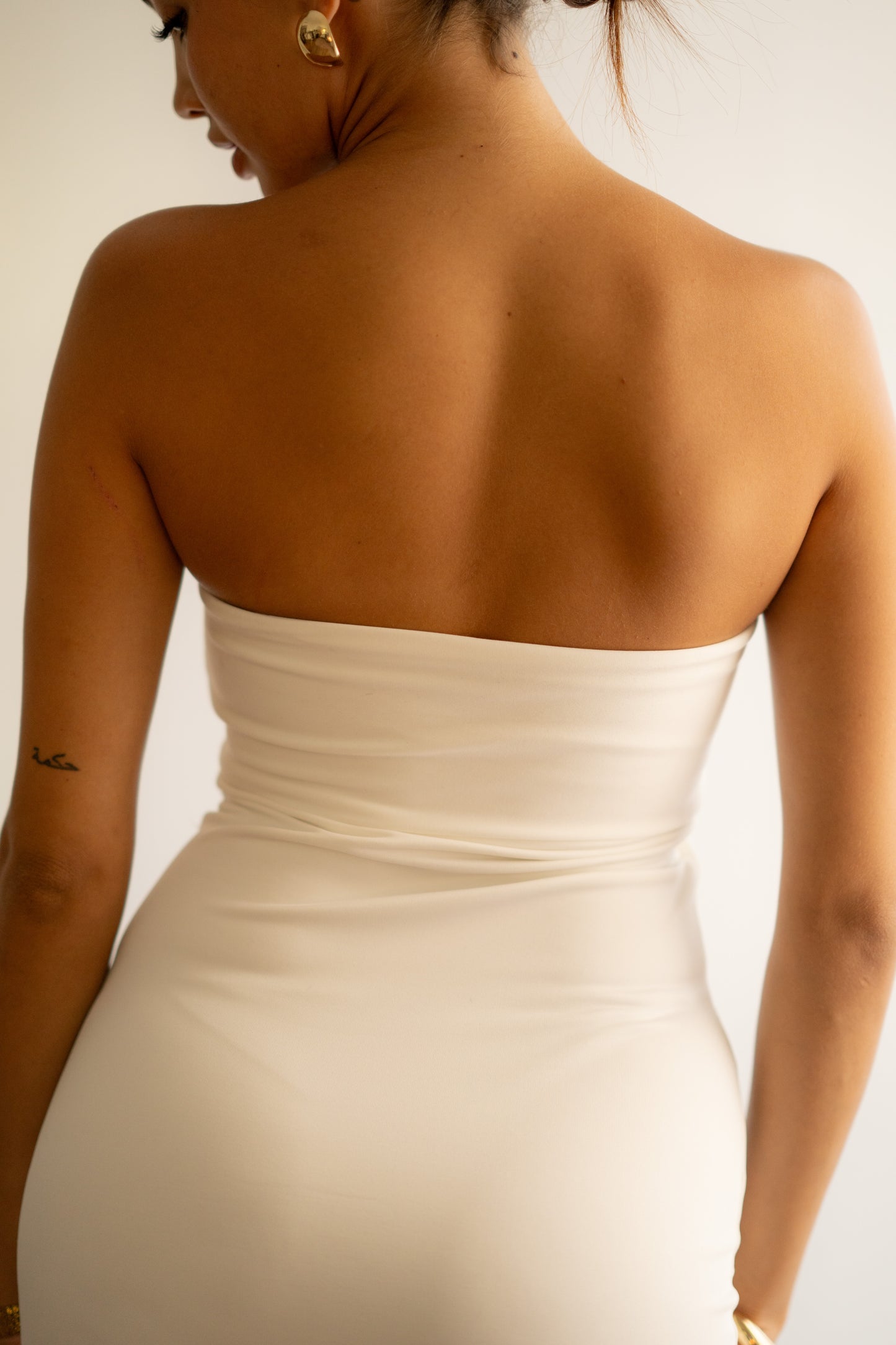 White Tube Bodycon Dress