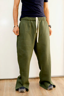 The dark green Unisex Sweatpants (Fleece)
