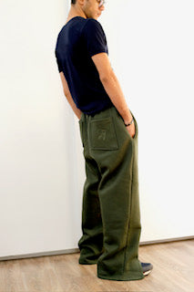 The dark green Unisex Sweatpants (Fleece)