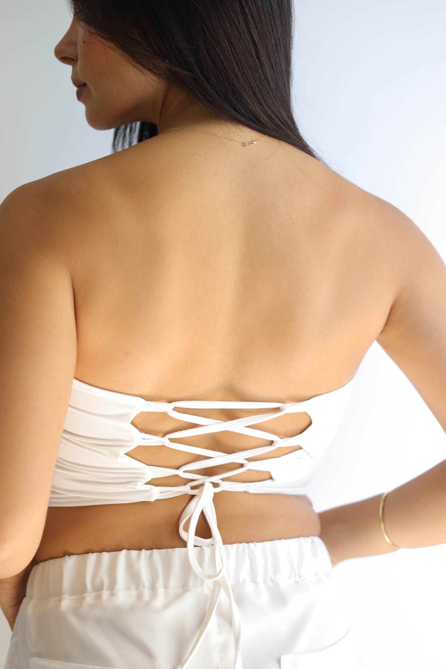 White Tube viso’n fabric (lycra)