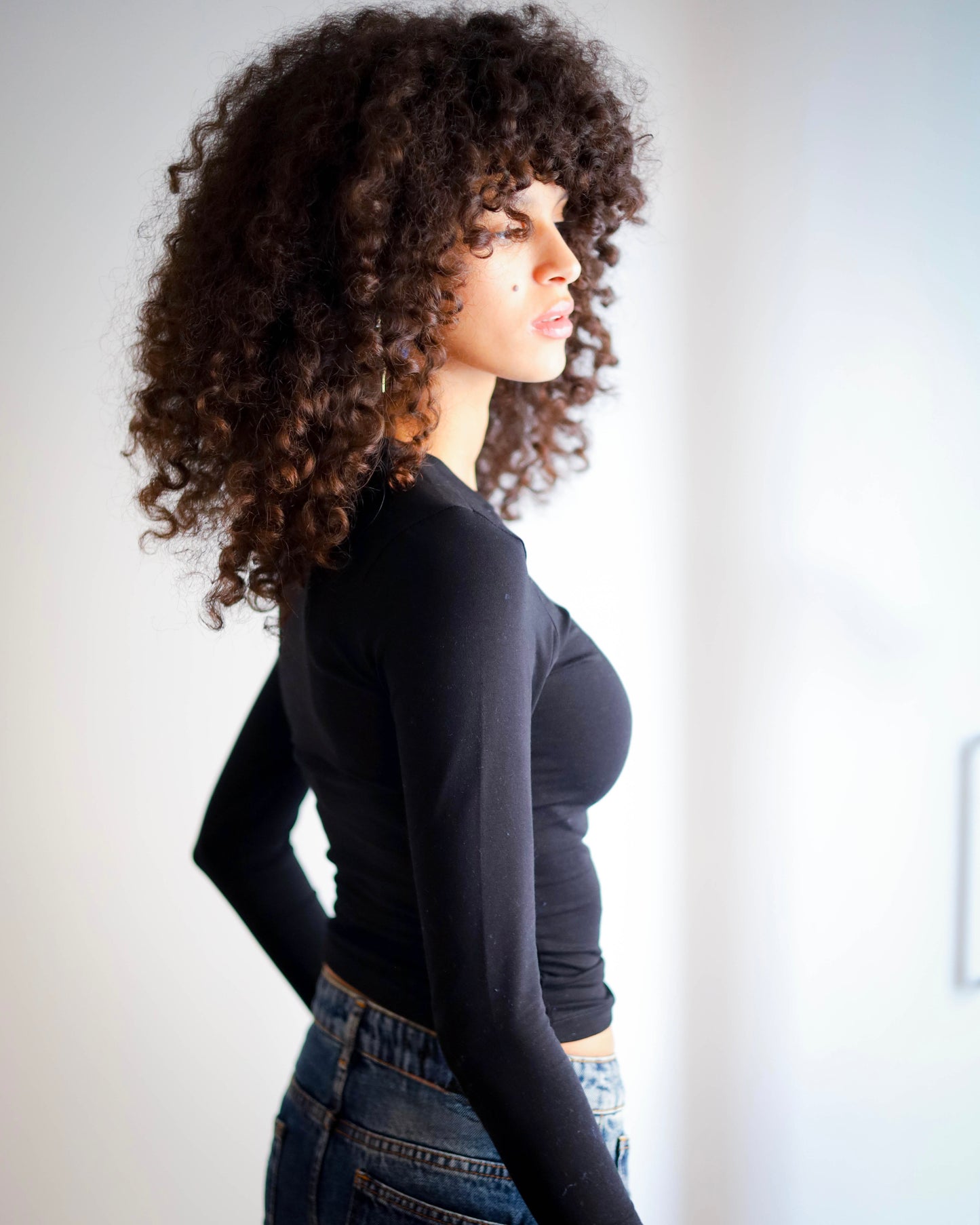 Contour Long Sleeve Top (Black)