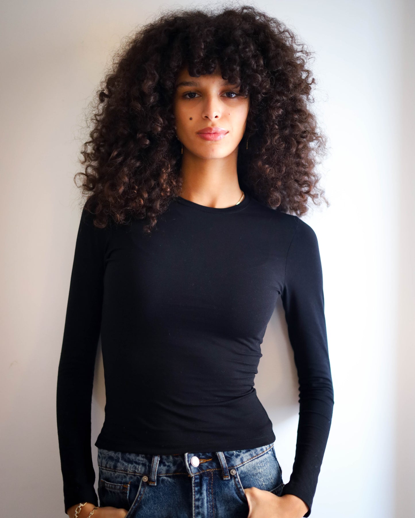 Contour Long Sleeve Top (Black)