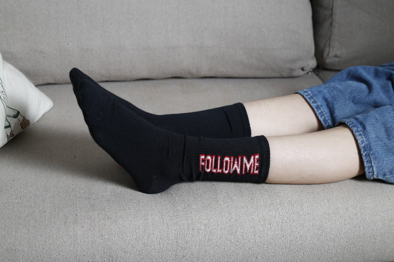 Follow `Me `Neck Socks
