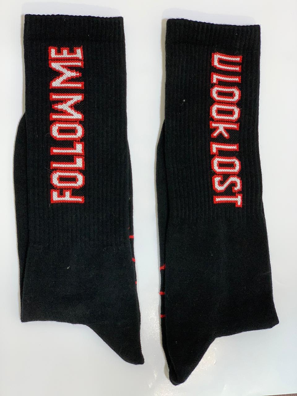 Follow `Me `Neck Socks