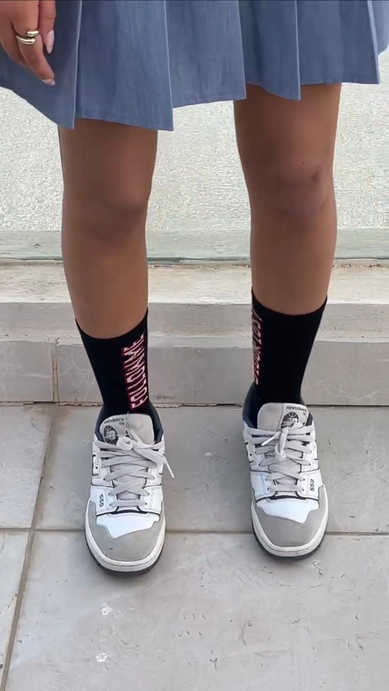 Follow `Me `Neck Socks