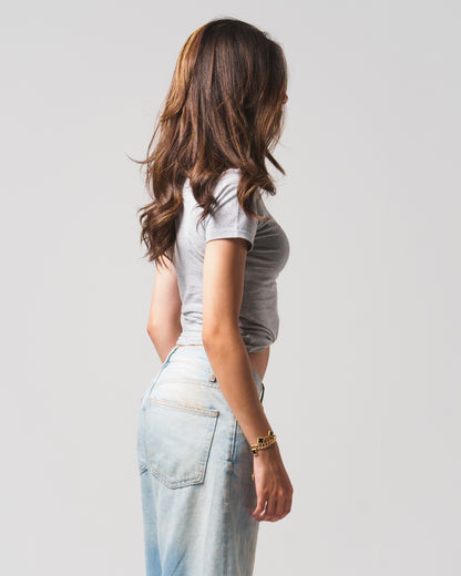 Light Grey Contour Top