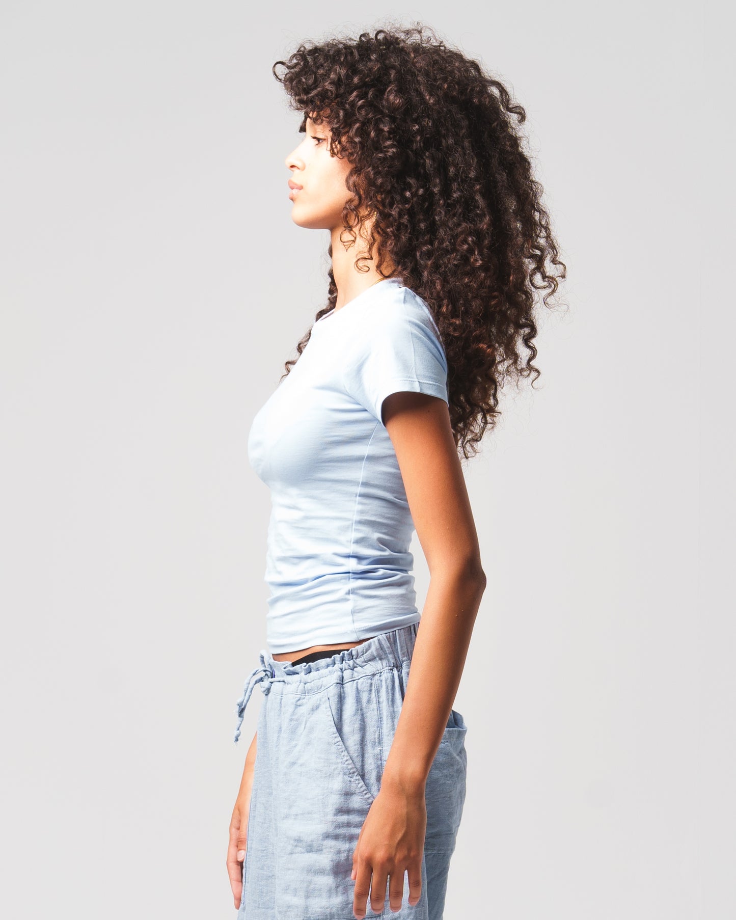 Sky Blue Contour Top
