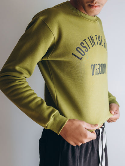 The Unisex Crewneck Green Sweater