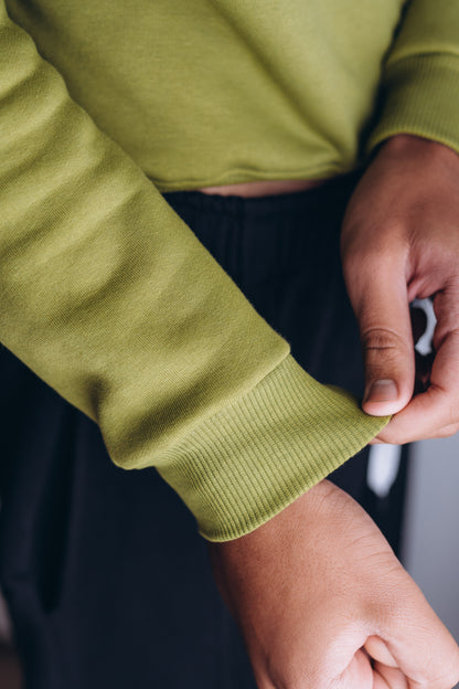 The Unisex Crewneck Green Sweater