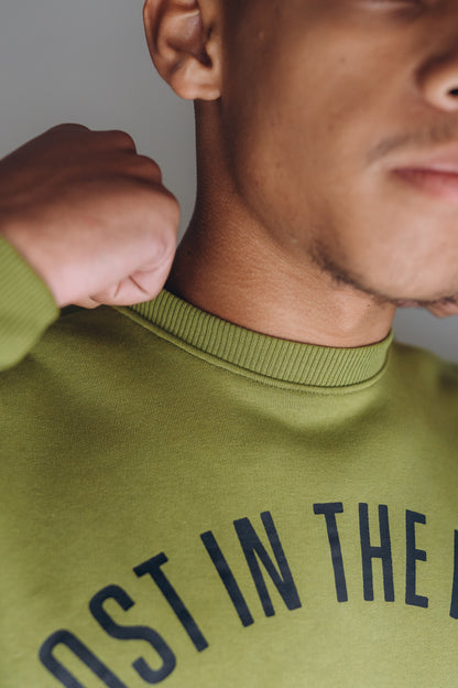 The Unisex Crewneck Green Sweater