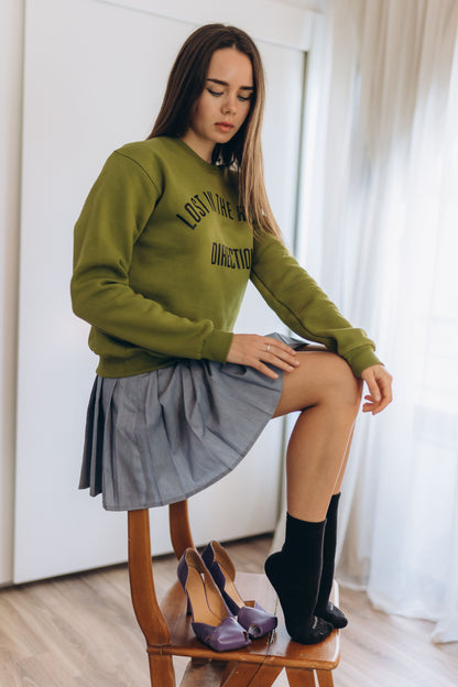 The Unisex Crewneck Green Sweater