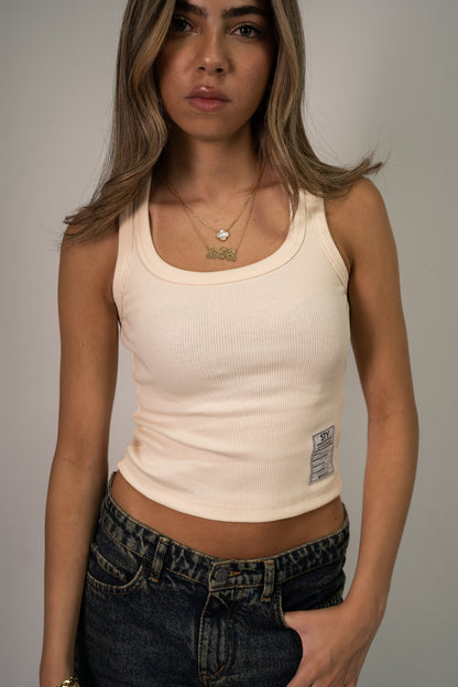 Pantone ribbed tank top