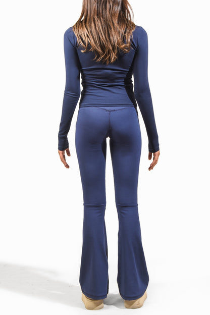 High Waisted Navy Blue  Fare Legging (A Yoga Pant)