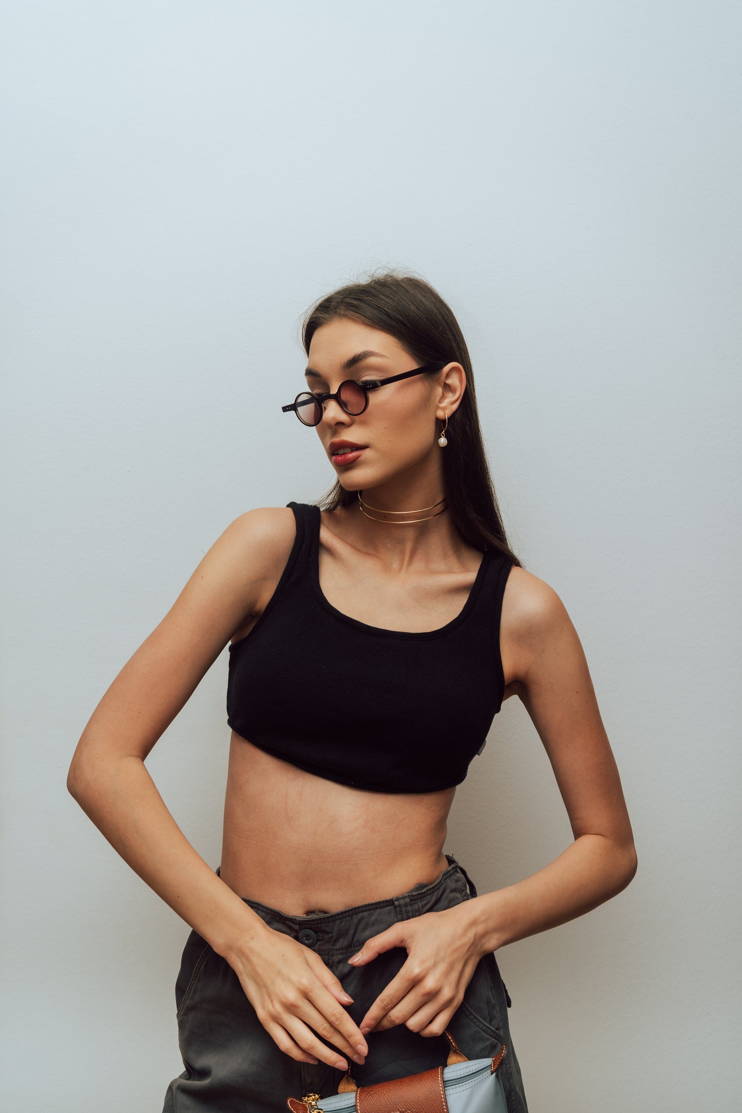 Black Curved Top