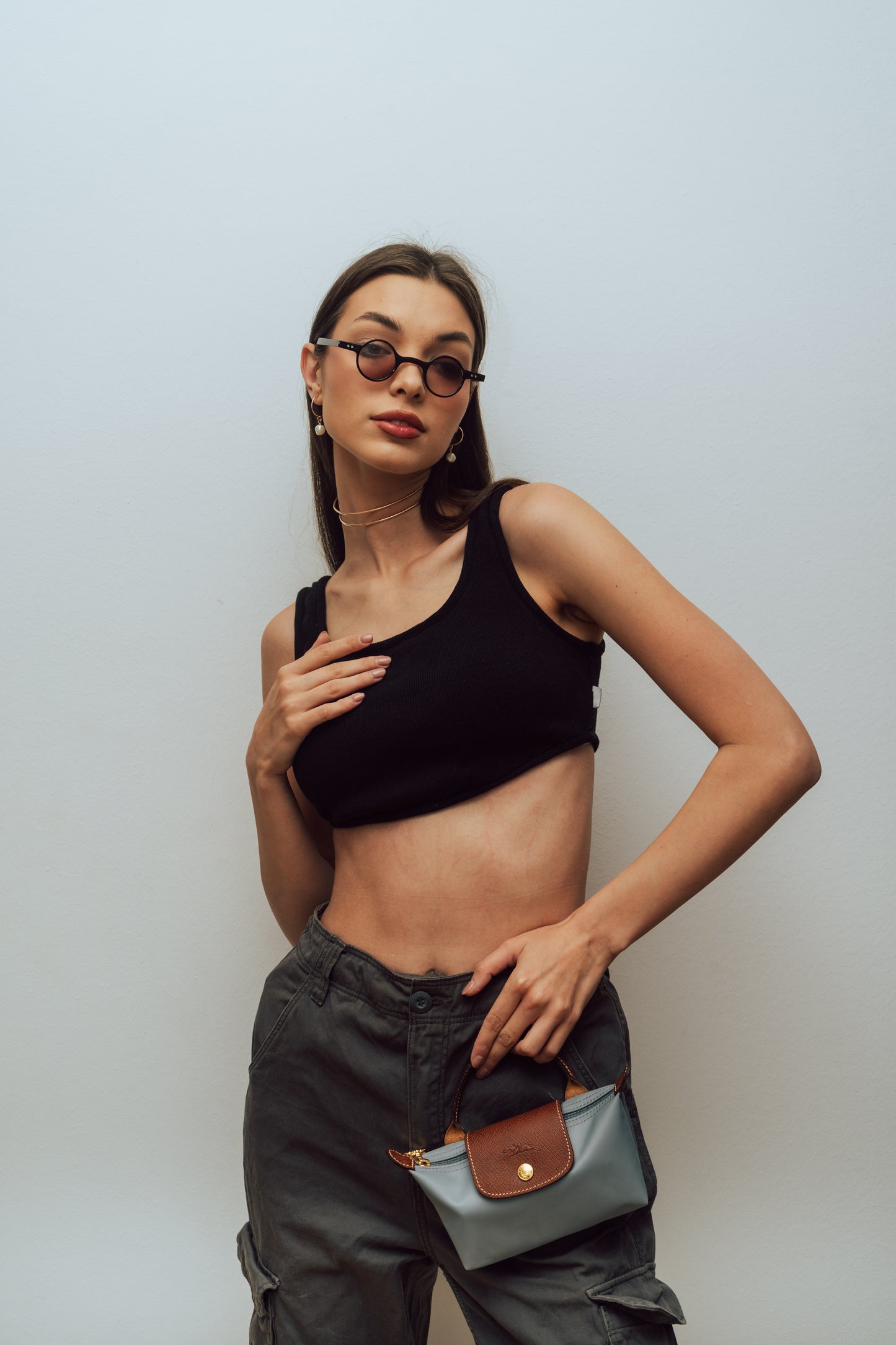 Black Curved Top