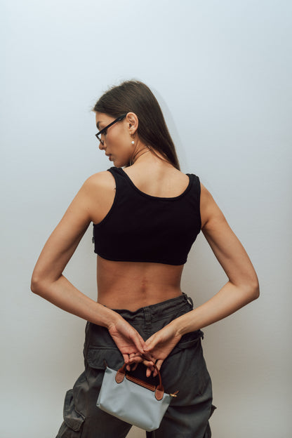 Black Curved Top