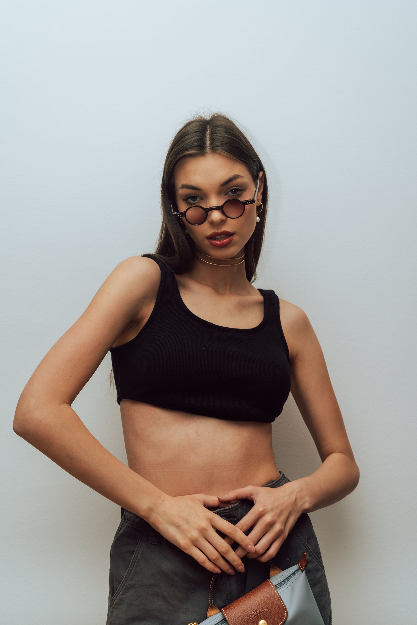 Black Curved Top
