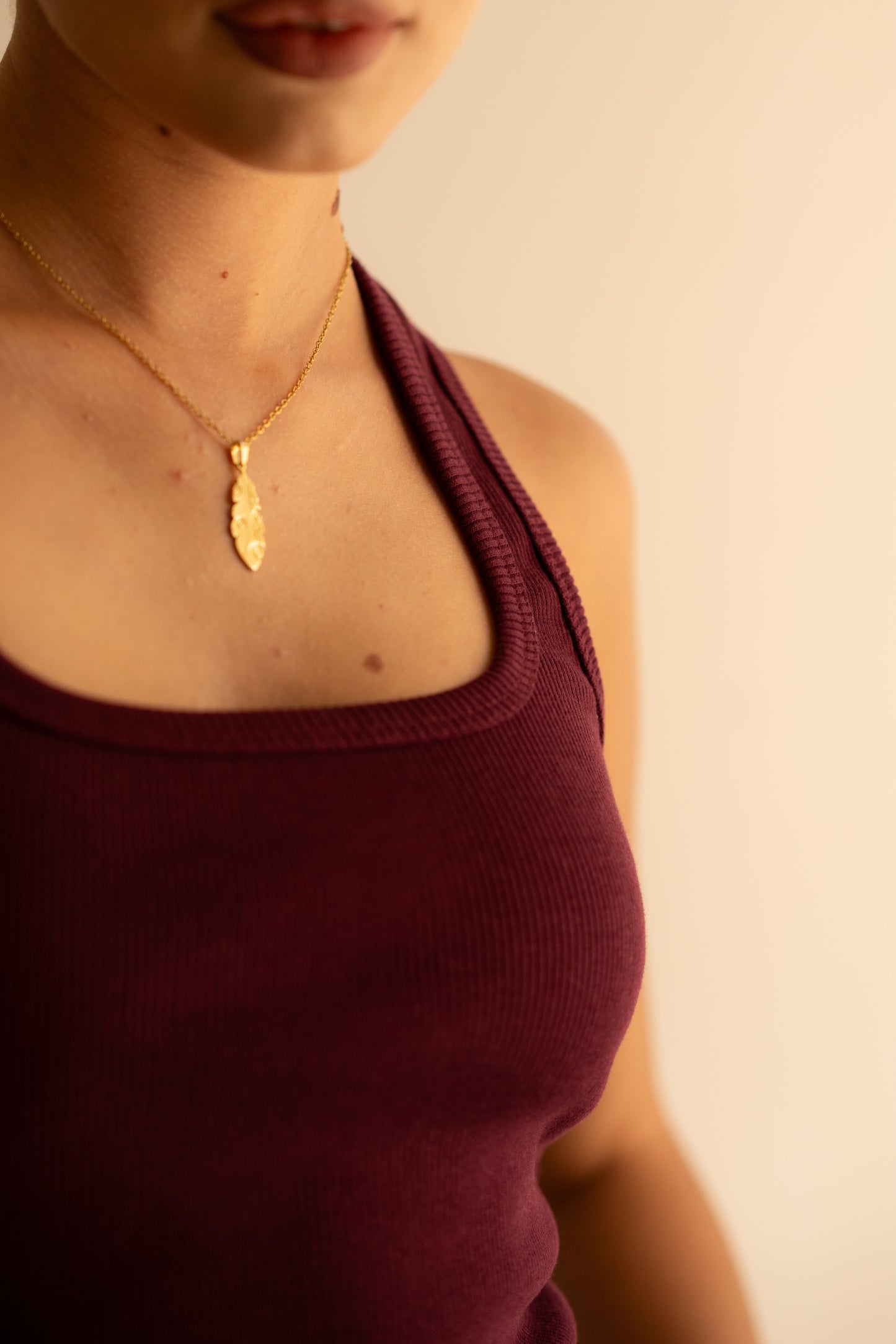 Pomegranate Ribbed Tank Top Square