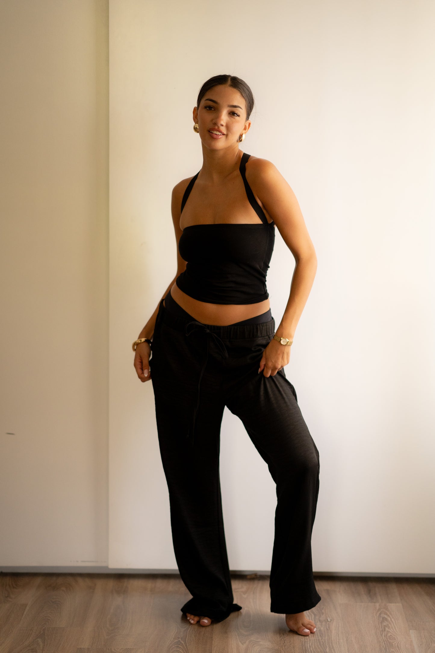 Black Linen Pants (REGULAR FIT)