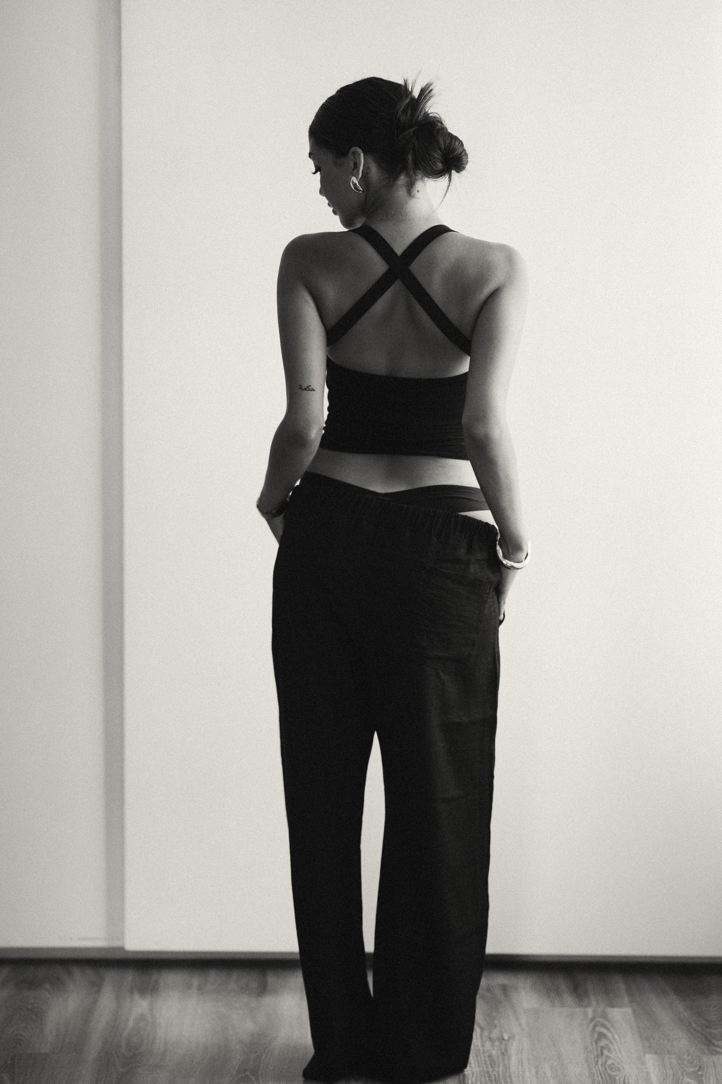 Black Linen Pants (Non-Slim Oversized Version)