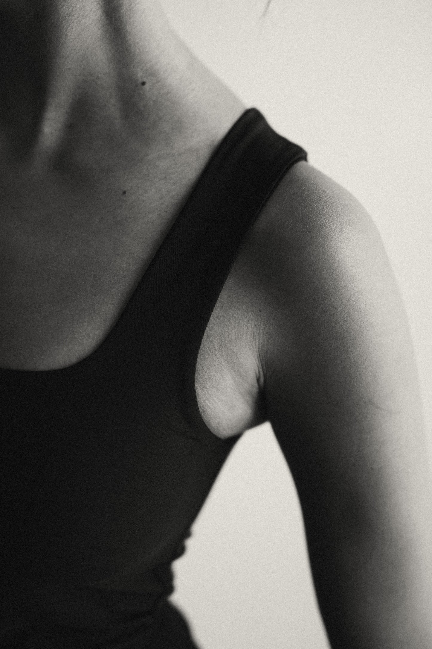 Black Chest Supporter Tank Top