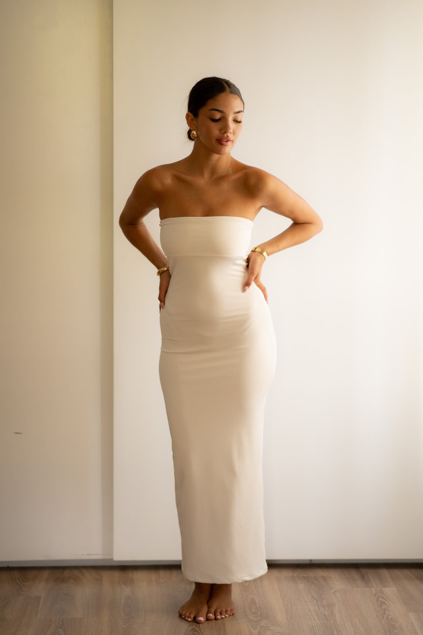 White Tube Bodycon Dress