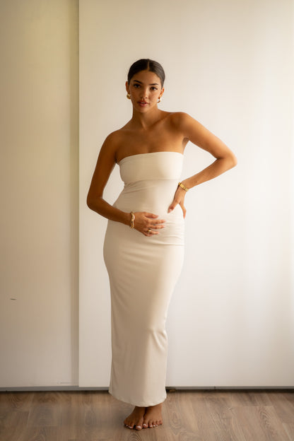 White Tube Bodycon Dress
