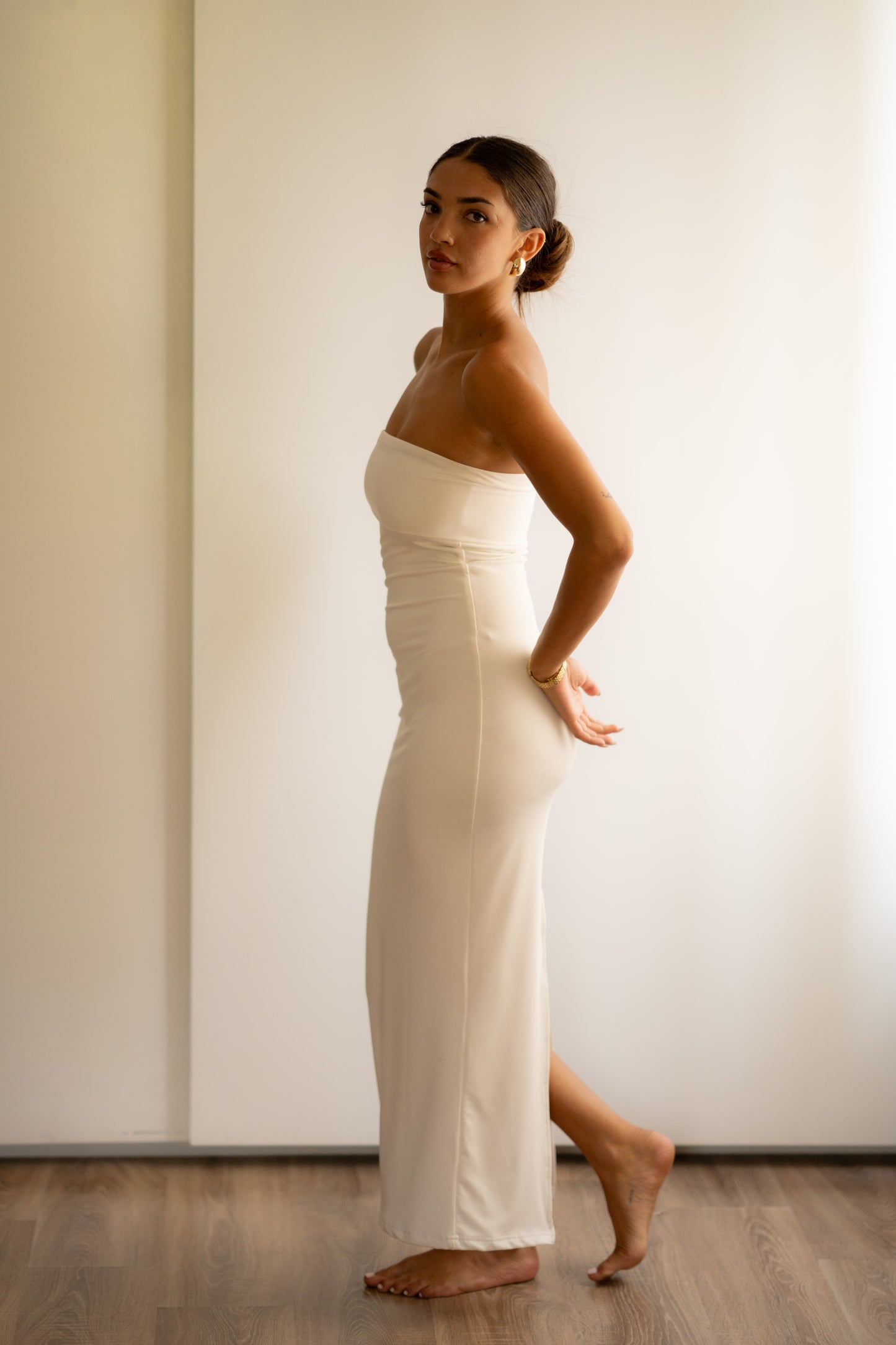 White Tube Bodycon Dress