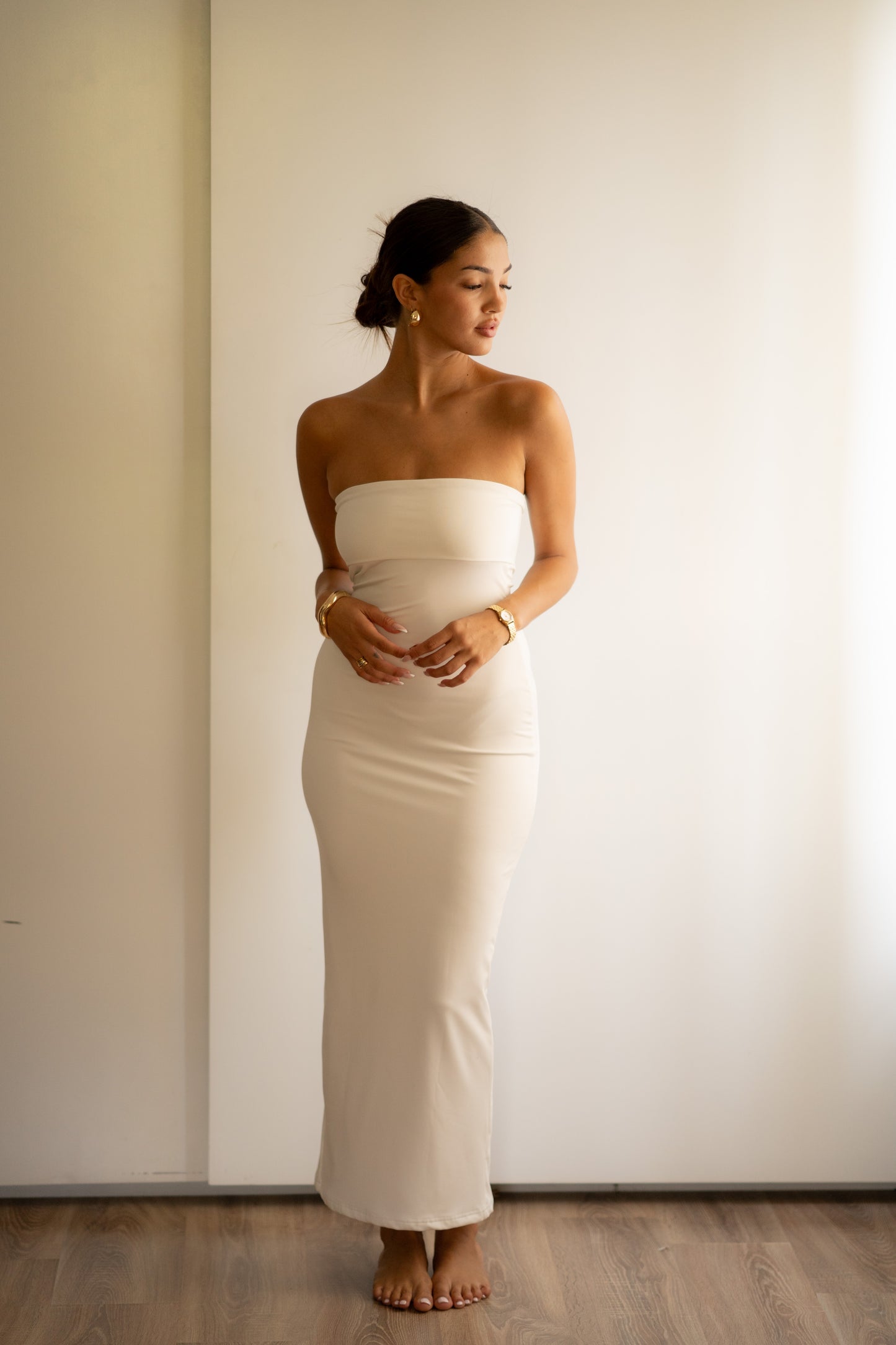 White Tube Bodycon Dress