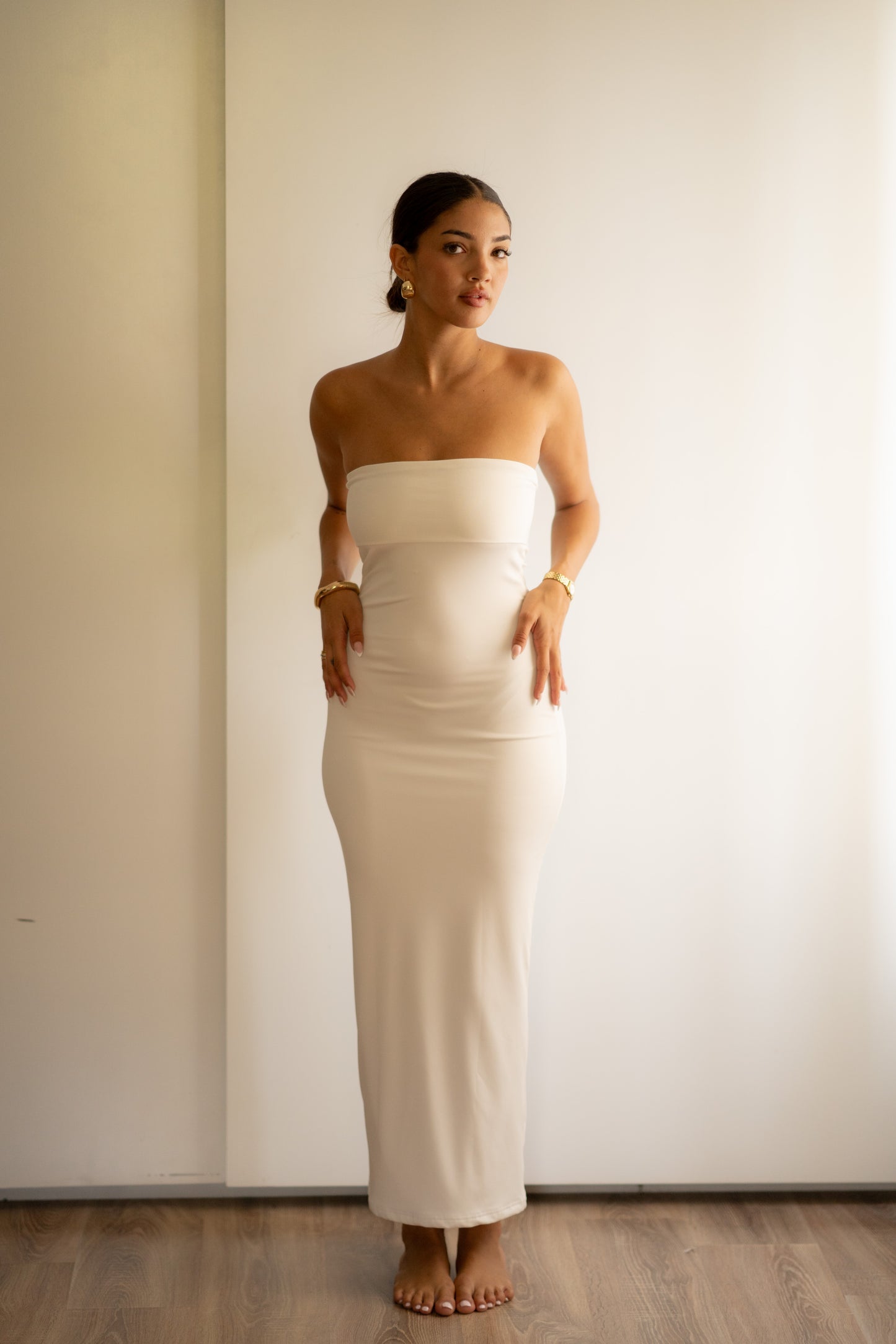 White Tube Bodycon Dress
