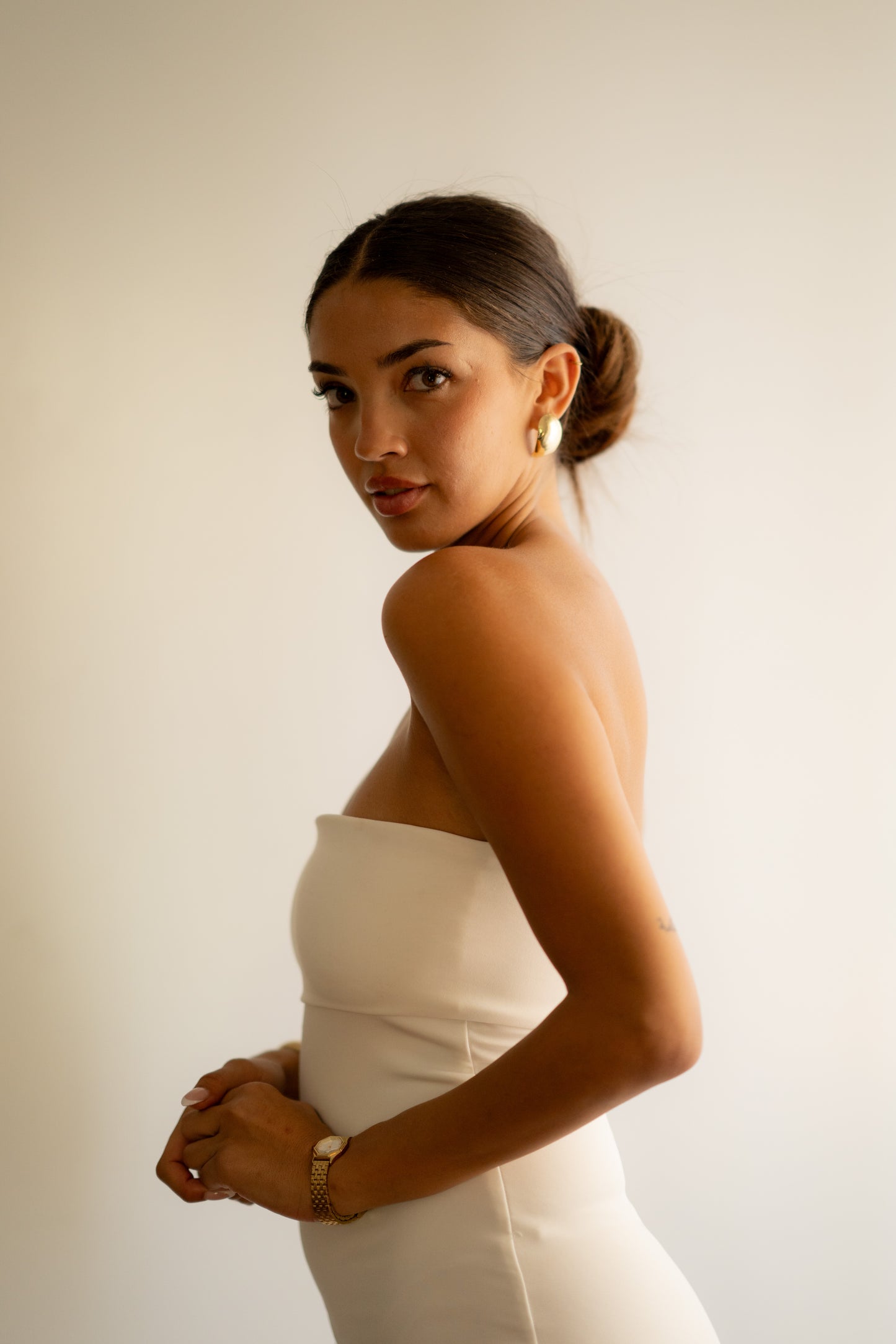 White Tube Bodycon Dress