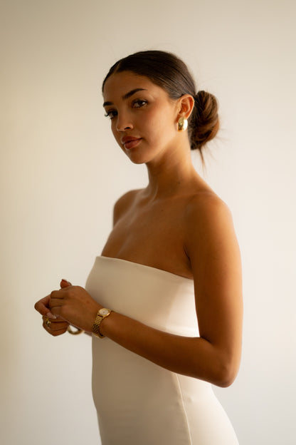 White Tube Bodycon Dress