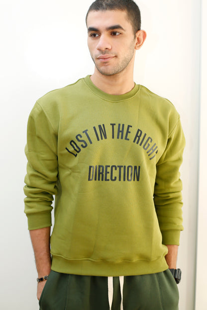 The Unisex Crewneck Green Sweater