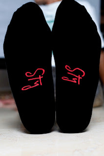 Follow `Me `Neck Socks