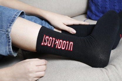 Follow `Me `Neck Socks