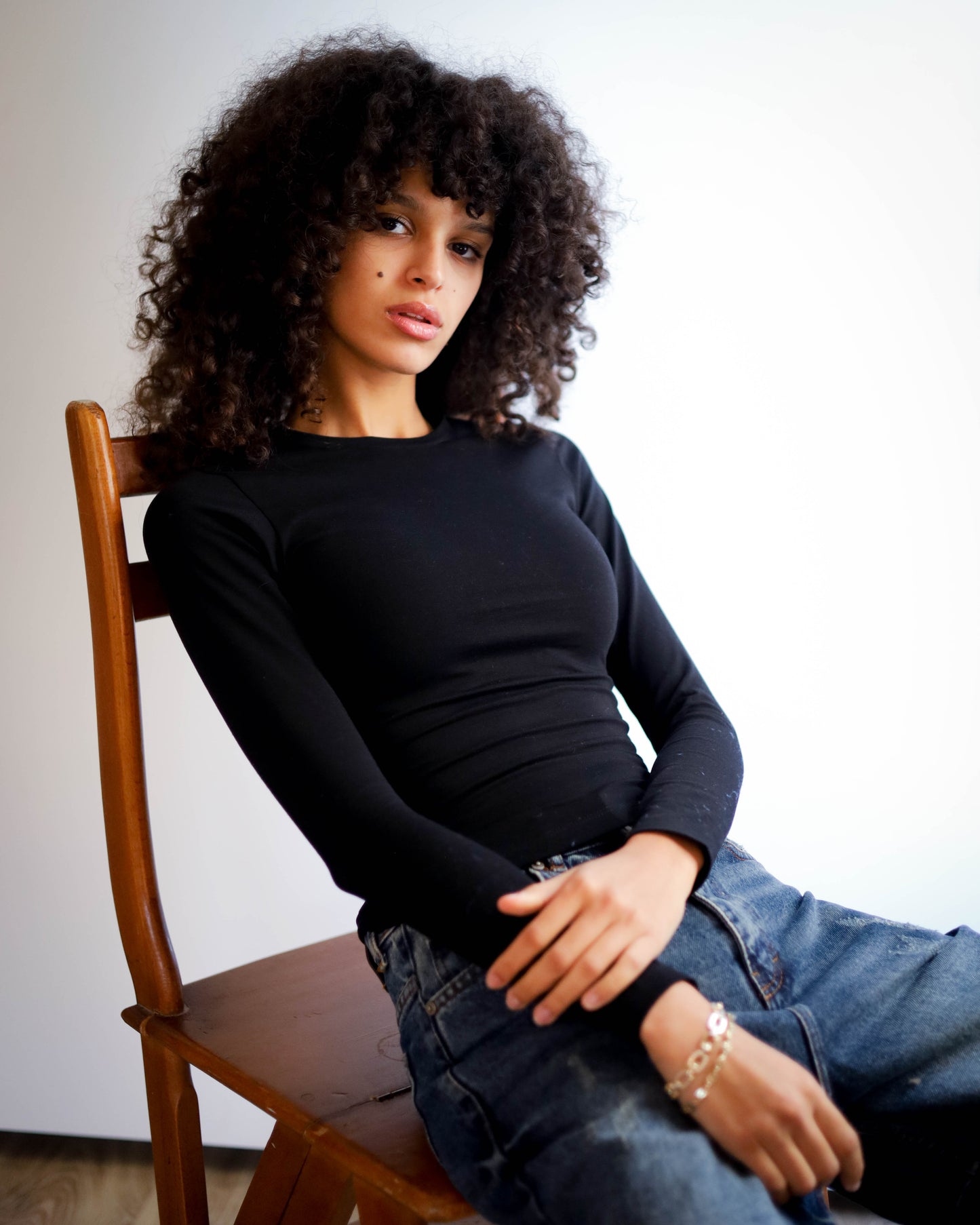 Contour Long Sleeve Top (Black)