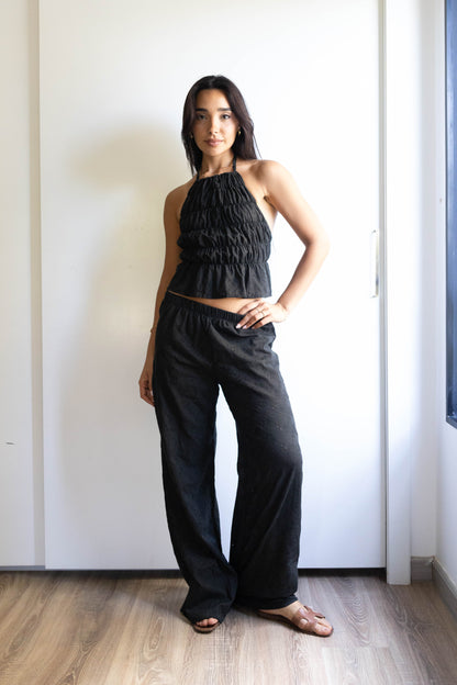 The Black Pure Silk Set