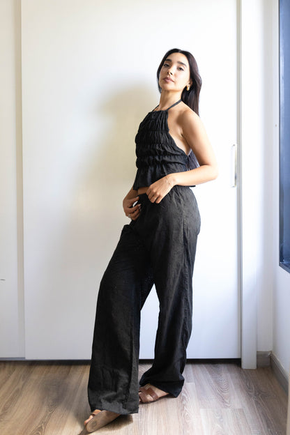 The Black Pure Silk Set