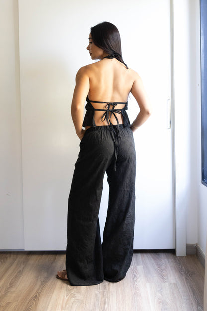 The Black Pure Silk Set