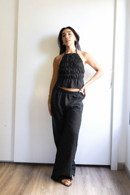 The Black Pure Silk Set